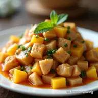 Abanico de Pollo Hawaiano Jugoso Receta F&aacute;cil y Tropical