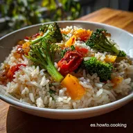 Arroz con Verduras F&aacute;cil y R&aacute;pido | Receta Sencilla