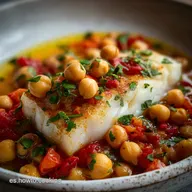 Bacalao Con Garbanzos: 35 Minutos