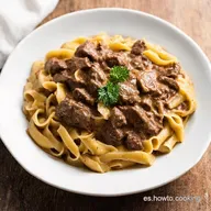 Beef Stroganoff Cremoso Receta Casera M&aacute;s F&aacute;cil