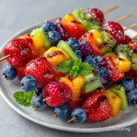 Brocheta De Frutas en 15 Minutos