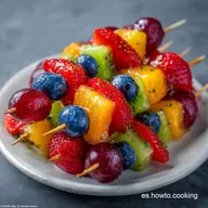Brochetas De Fruta En 15 Minutos