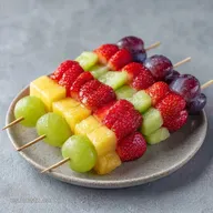Brochetas de Frutas en 15 Minutos
