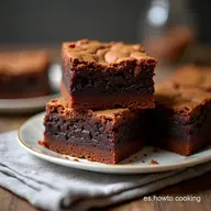 Brownies Cl&aacute;sicos La Receta Fudgy con Costra Crujiente Mi Cocina