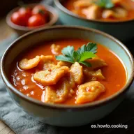 Caldo de Pollo con Tomate y Chipotle Levanta Muertos