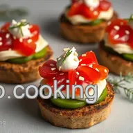 Canap&eacute;s Navide&ntilde;os Tricolor: &iexcl;Un Bocado de Fiesta!
