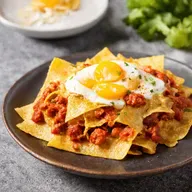 Chilaquiles Rojos con Chorizo El Desayuno de los Campeones