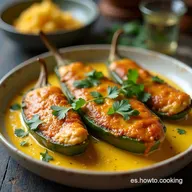 Chiles en Nogada Cl&aacute;sicos Receta Original Poblana con Nogada Cremosa