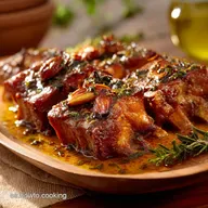 Costillas de Cerdo al Ajillo Receta de Taberna Espa&ntilde;ola Tiernas y Jugosas