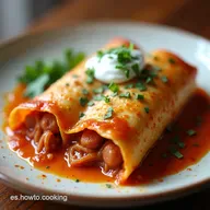 Enchiladas de Papa con Chorizo Estilo Norte&ntilde;o Aut&eacute;ntico