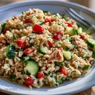 Ensalada De Arroz Casera Con At&uacute;n