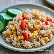 Ensalada de Arroz con Ma&iacute;z en 30 Minutos