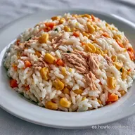 Ensalada De Arroz Con Mayonesa Con Atún