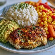 Ensalada De Arroz Con Pollo Con Aguacate