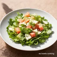 Ensalada de queso espinacas y Mi receta fresquita con mel&oacute;n
