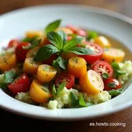 Ensalada Fra F&aacute;cil Receta con Burrata y Sabor Espa&ntilde;ol