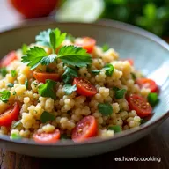 Receta Ensalada de Quinoa Mediterr&aacute;nea F&aacute;cil y Fresca con Lima