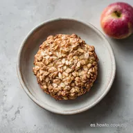 Delicia Saludable de Galletas de Avena con Pl&aacute;tano y Manzana