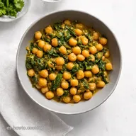 Garbanzos con Espinacas Receta F&aacute;cil y Deliciosa