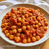 Garbanzos Guisados Fáciles con Tomate Natural