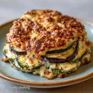 Gratinado Berenjena Calabac&iacute;n Cremoso