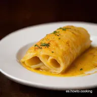 Paccheri Rellenos Setas Receta Gourmet Italiana F&aacute;cil