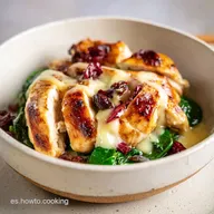 Pechugas de Pollo Rellenas con Queso Brie