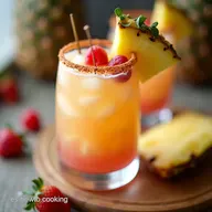 Pi&ntilde;a Colada Rosada de Ensue&ntilde;o Receta F&aacute;cil de Verano