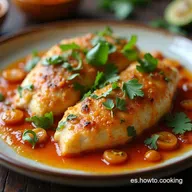 Pollo con Crema de Almendras Lujo Casero en 55 Minutos
