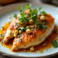 Pollo con Crema de Almendras Receta Elegante y Casera