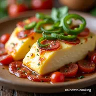 Aperitivo de Queso Marinado con Salami y Pepinillos El Chute de Sabor