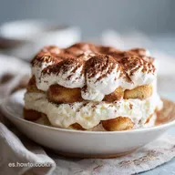 Receta Tiramisu Italiano: Postre Aterciopelado para 8 Raciones