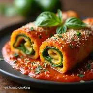 Rollo de Calabacitas a la Mexicana Receta F&aacute;cil y Deliciosa