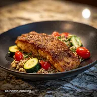 Recetas Cenas Saludables Salm&oacute;n y Quinoa en 30 Min