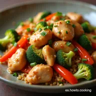 Salteado de Pollo y Vegetales Receta F&aacute;cil en 25 Minutos