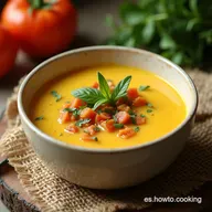Receta Aut&eacute;ntica Sopa de Ajo Castellana con Huevo Pochado