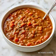 Sopa Espelta Lentejas para 4 Personas