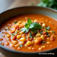 SOPA DE TORTILLA Casera Receta F&aacute;cil y Reconfortante