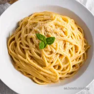 Spaghetti a la Carbonara con Nata Mi Secreto Cremoso