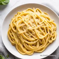 Tallarines Carbonara Aut&eacute;ntica Receta Italiana Cremosa