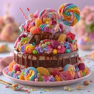 Tarta De Chuches y Chocolatinas: Receta Casera