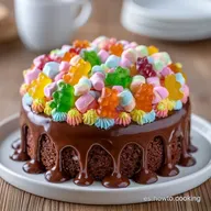 Tarta De Golosinas Sencilla: Base De Galletas