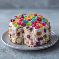 Tarta de Nubes y Gominolas en 30 Minutos