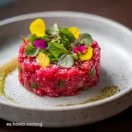Tartar de Fuet Receta Casero para 4 Raciones