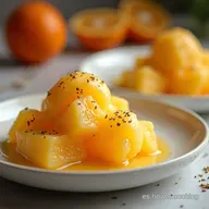 T&eacute; helado de naranja con Un traguito al sol Mediterr&aacute;neo