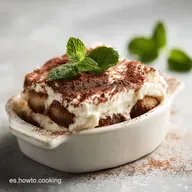 Tiramis&uacute; Italiano: Receta Tradicional para 9 Porciones