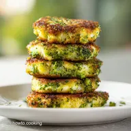 Tortitas de Br&oacute;coli y Papa Horneadas para 4