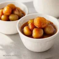 Vasitos de Peras Caramelizadas Postre F&aacute;cil De Rechupete