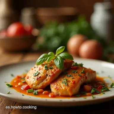 Abanico de Pollo con Espinacas Mi Secreto para Cenar Rico Tarjeta de receta