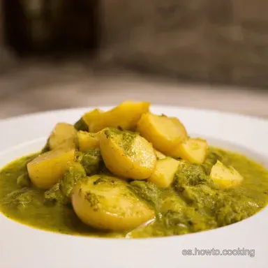 Jud&iacute;as Verdes con Patatas de la Abuela Receta F&aacute;cil y Rica Tarjeta de receta